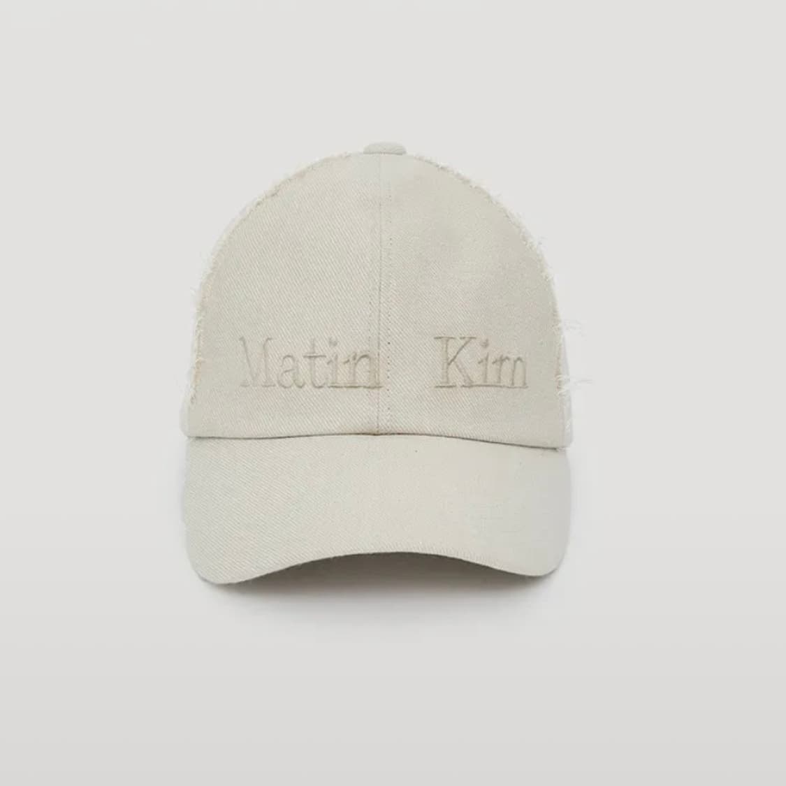 마뗑킴 로고 볼캡 베이지 상품이미지1