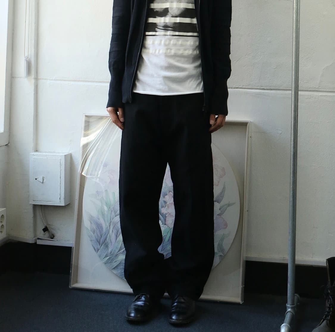 꼼데가르송 셔츠 블랙 코튼 팬츠 상품이미지1