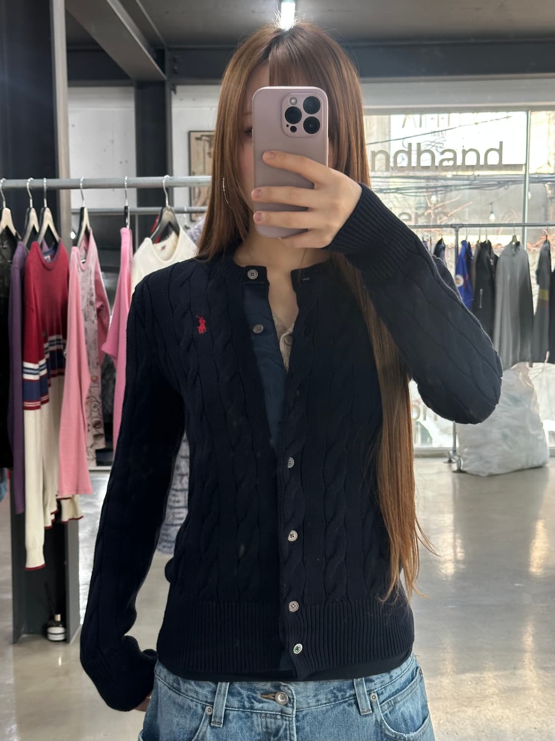 폴로랄프로렌 큐알텍 케이블 가디건 상품이미지1