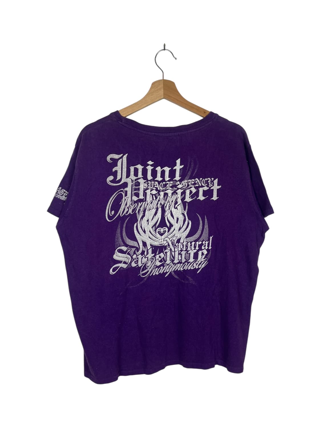 Freesual 퍼플 프린팅 반팔 티셔츠 LL 상품이미지2