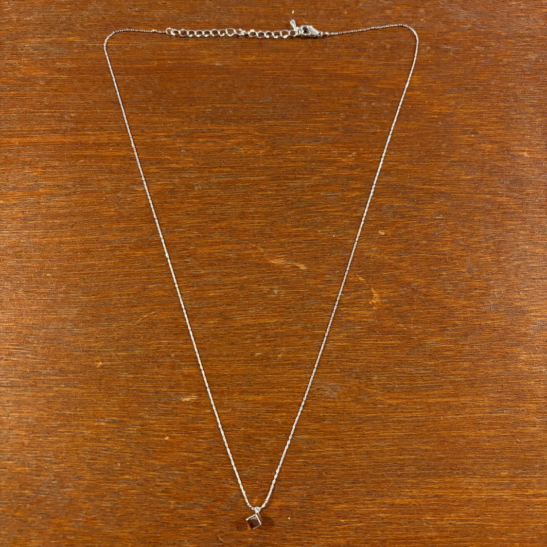 새상품 신주 사각 실버컬러 목걸이 상품이미지2