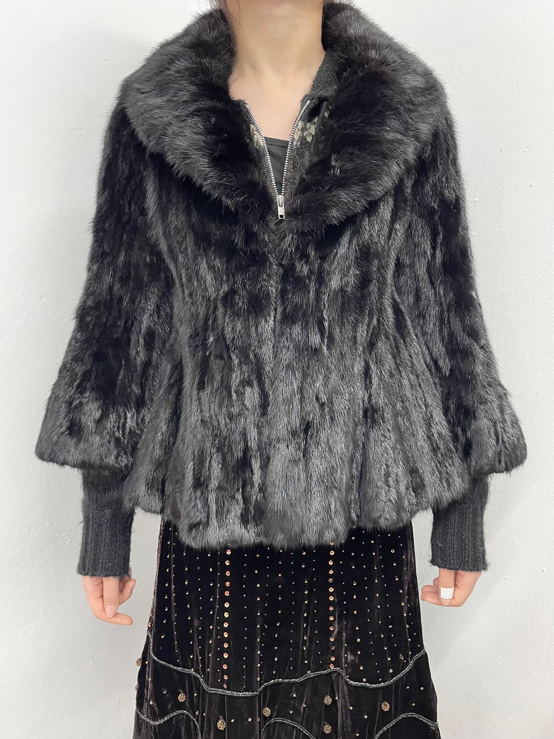 밍크 카라 퍼자켓 상품이미지1