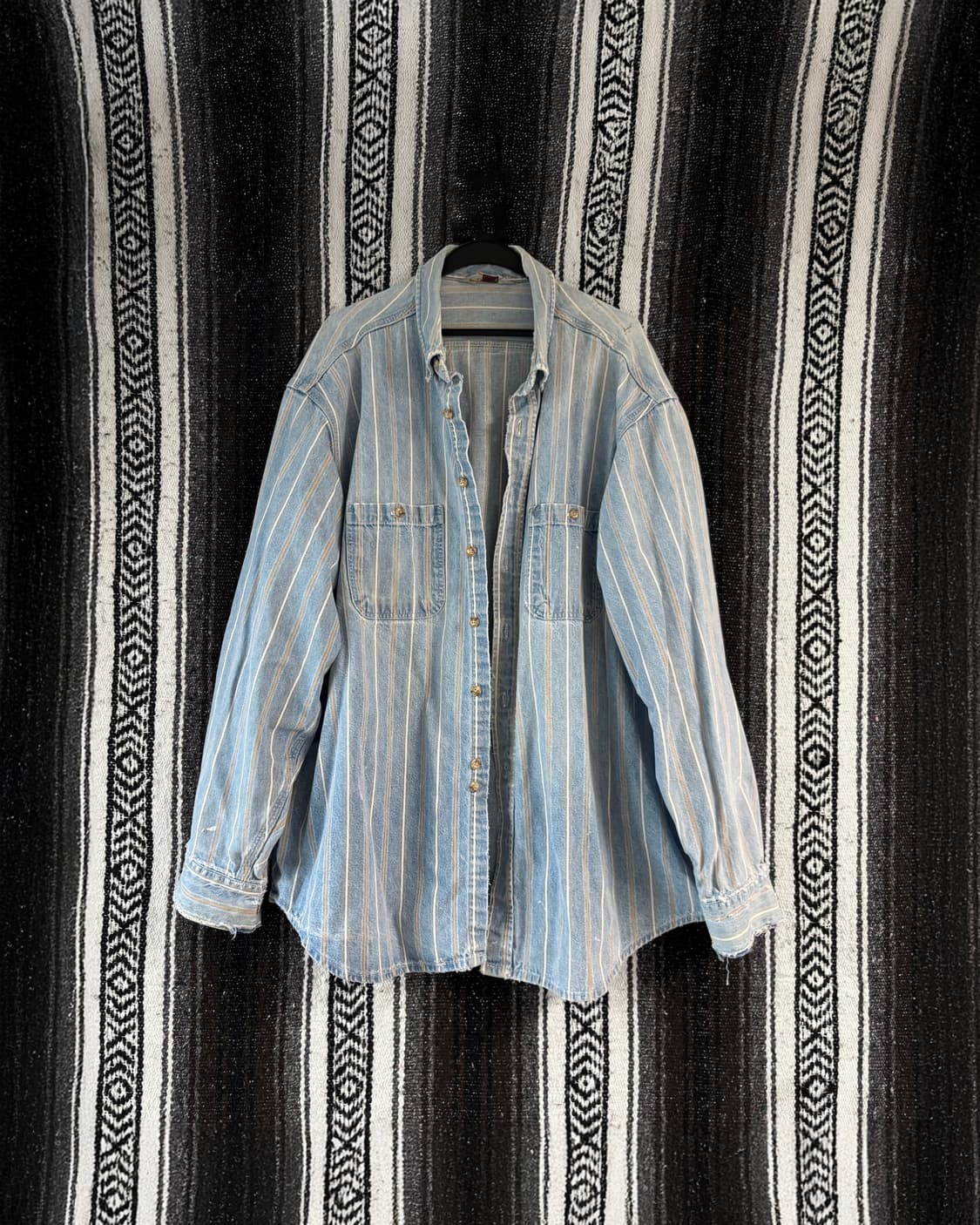 90s carhartt 스트라이프 셔츠 상품이미지1