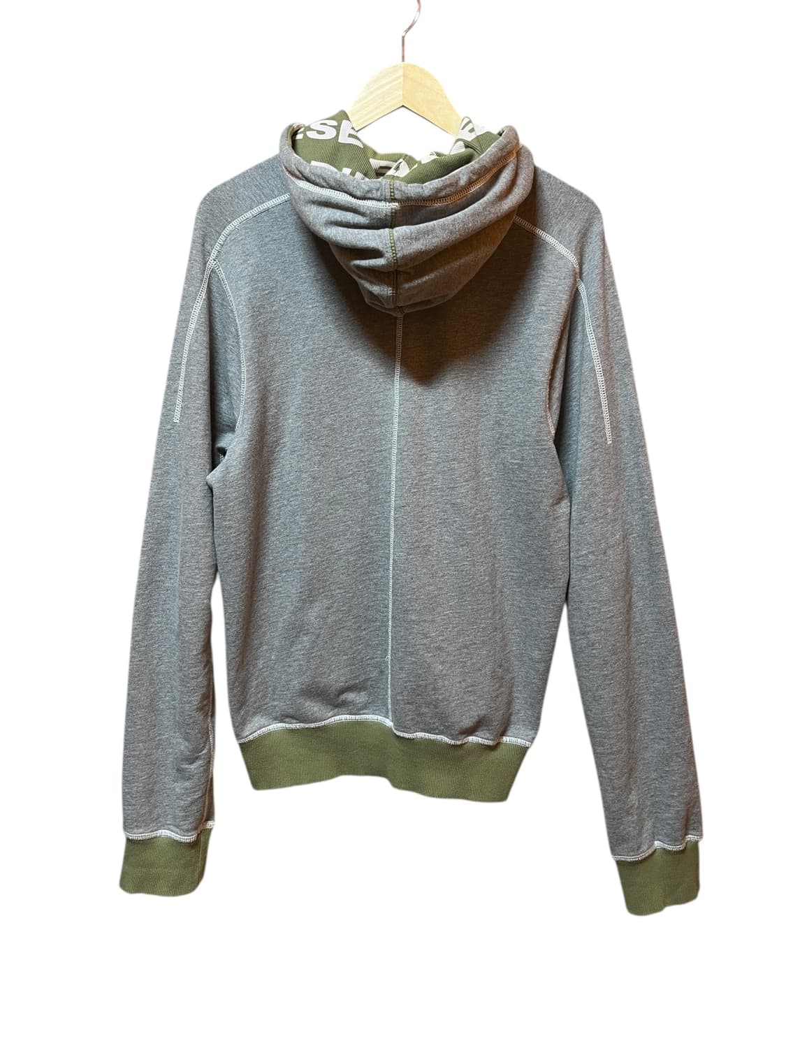 Diesel Contrast Trim Zip-Up Hoodie 상품이미지2