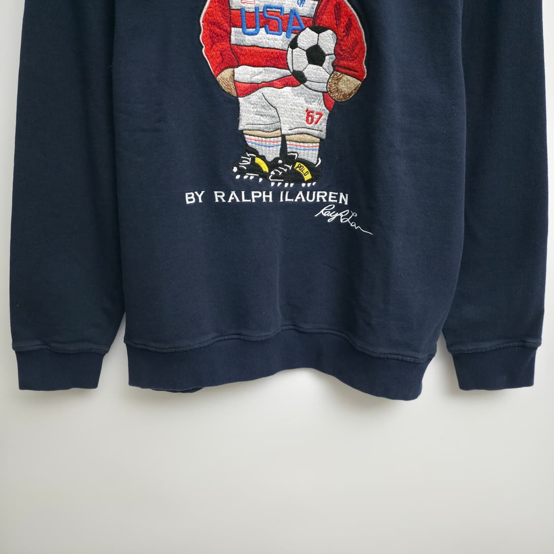 [XL] 폴로 랄프로렌 베어 맨투맨 네이비 상품이미지3