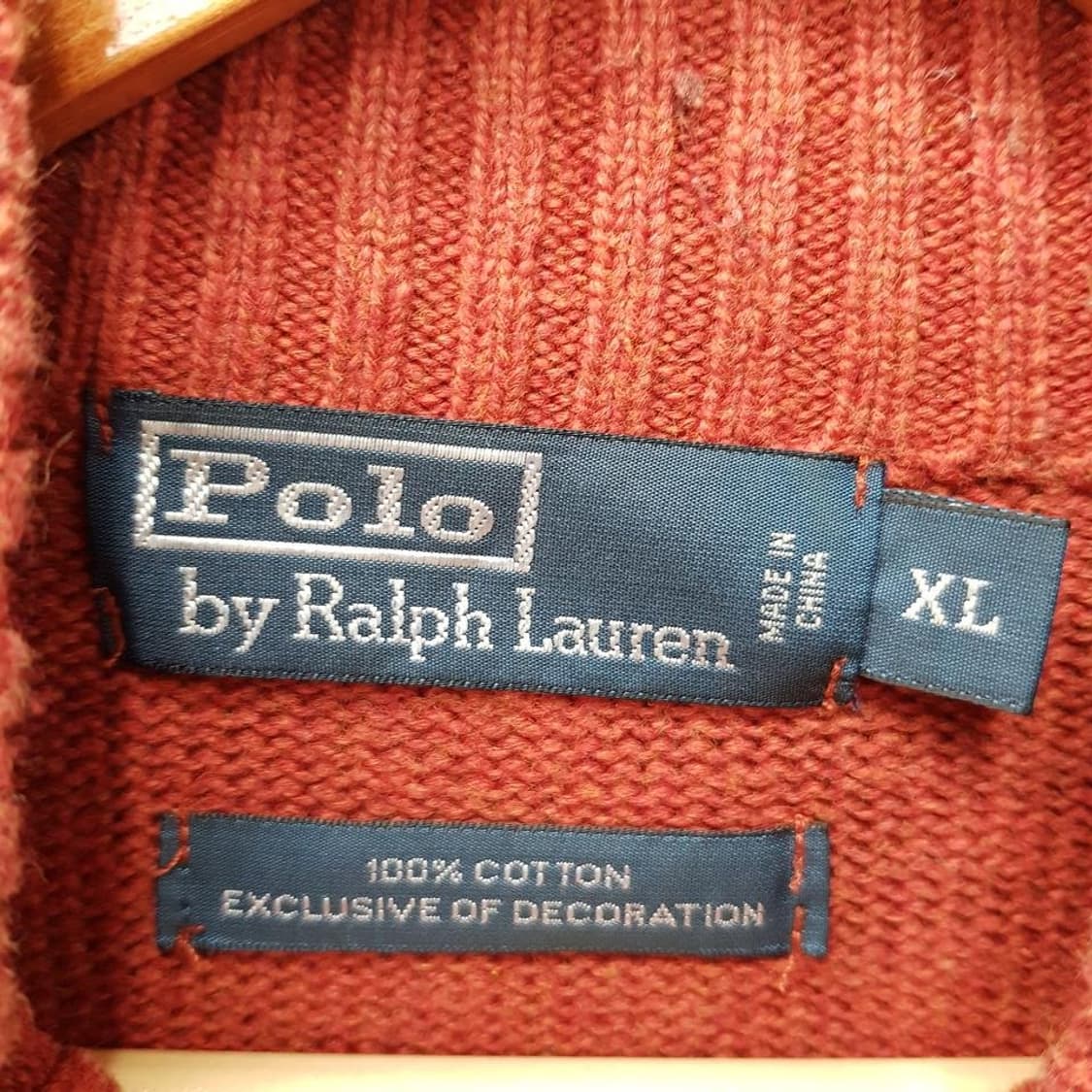 폴로 랄프로렌 하프집업 니트 스웨터 XL사이즈 상품이미지3