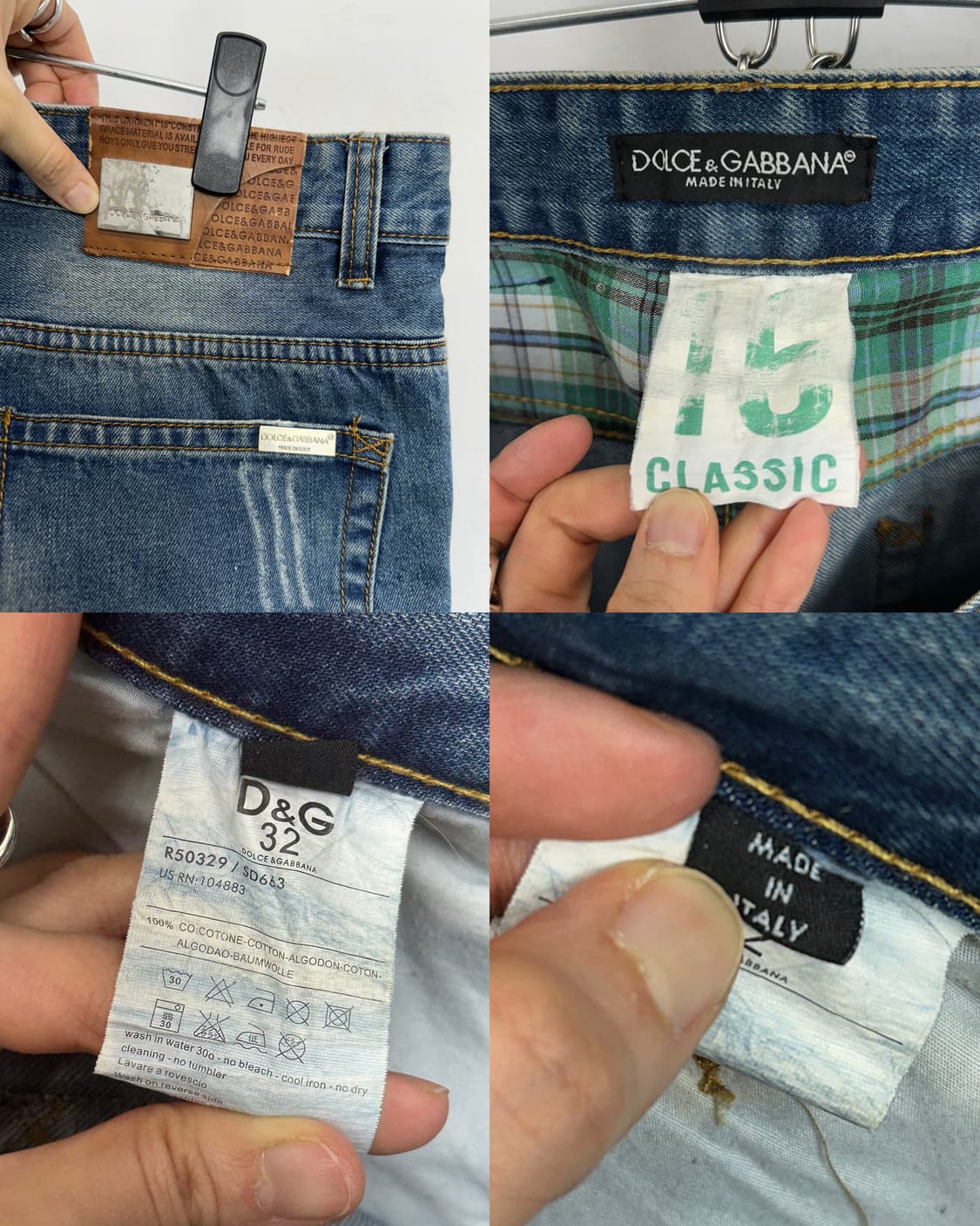 Dolce & Gabbana Metal Logo Plate Leather 상품이미지10