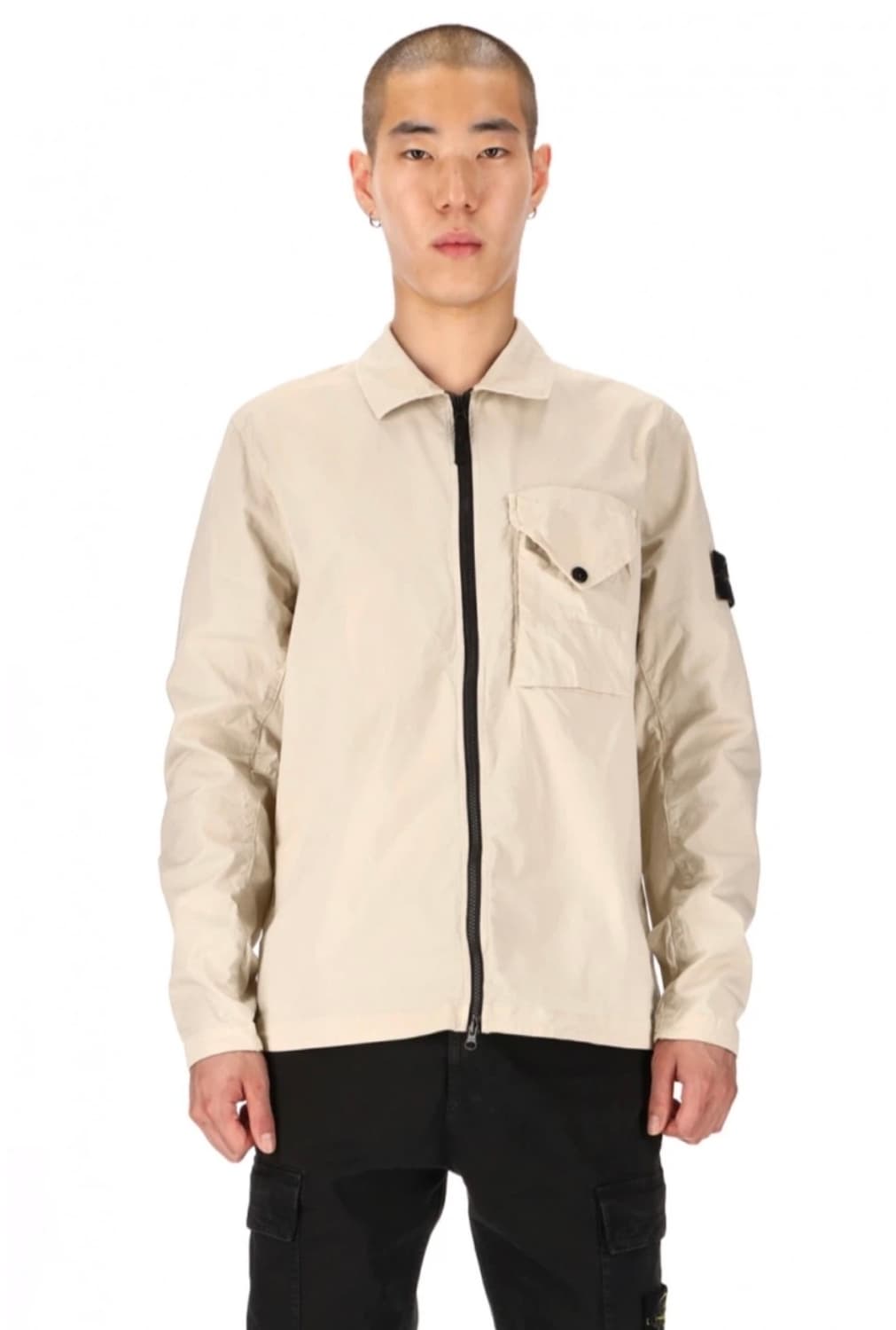 (새제품) 스톤 코튼 개버딘 오버셔츠 스투코 - 23FW(XL) 상품이미지1