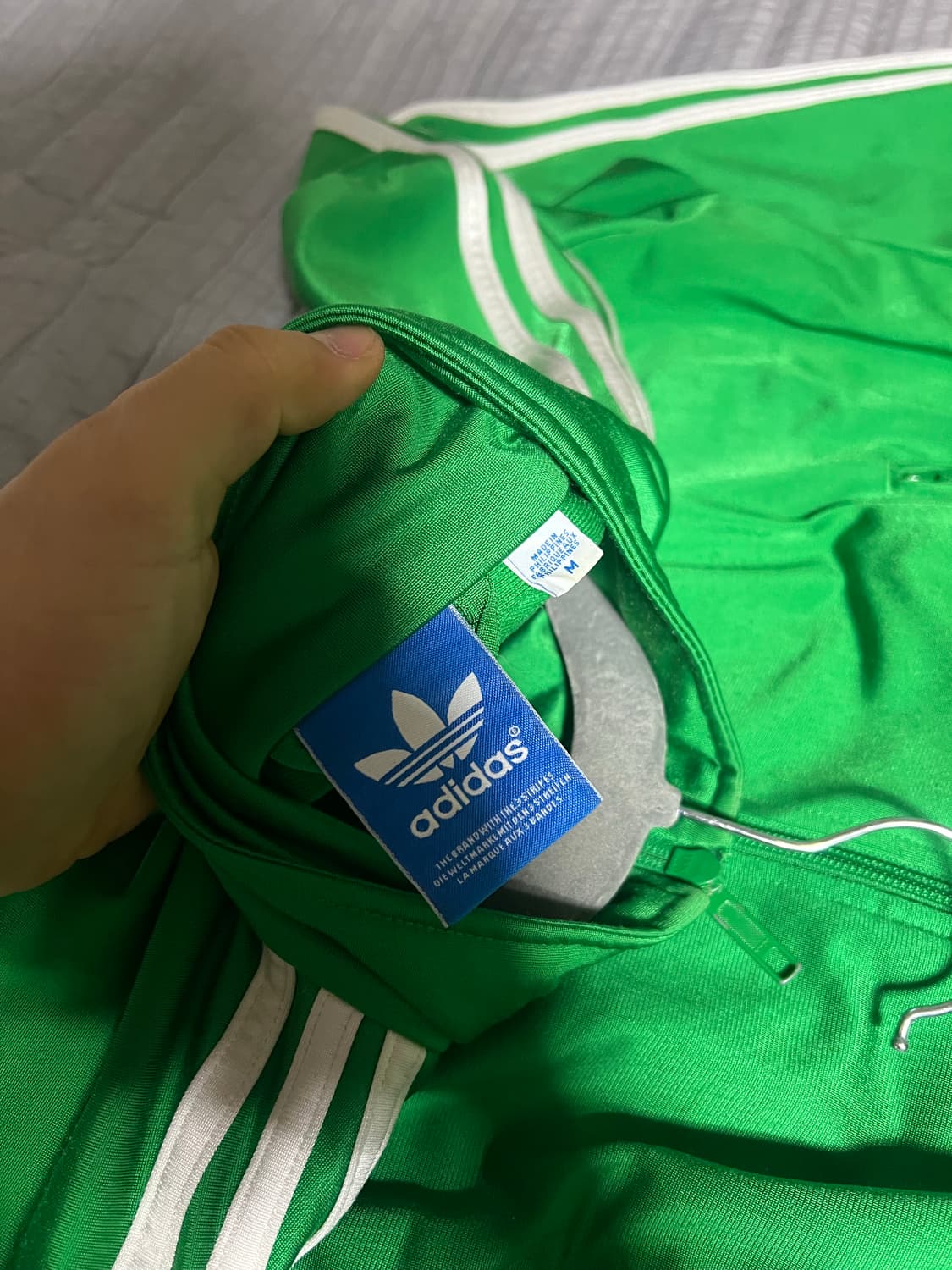 아디다스 파이어버드 그린 트랙 자켓 M 상품이미지5