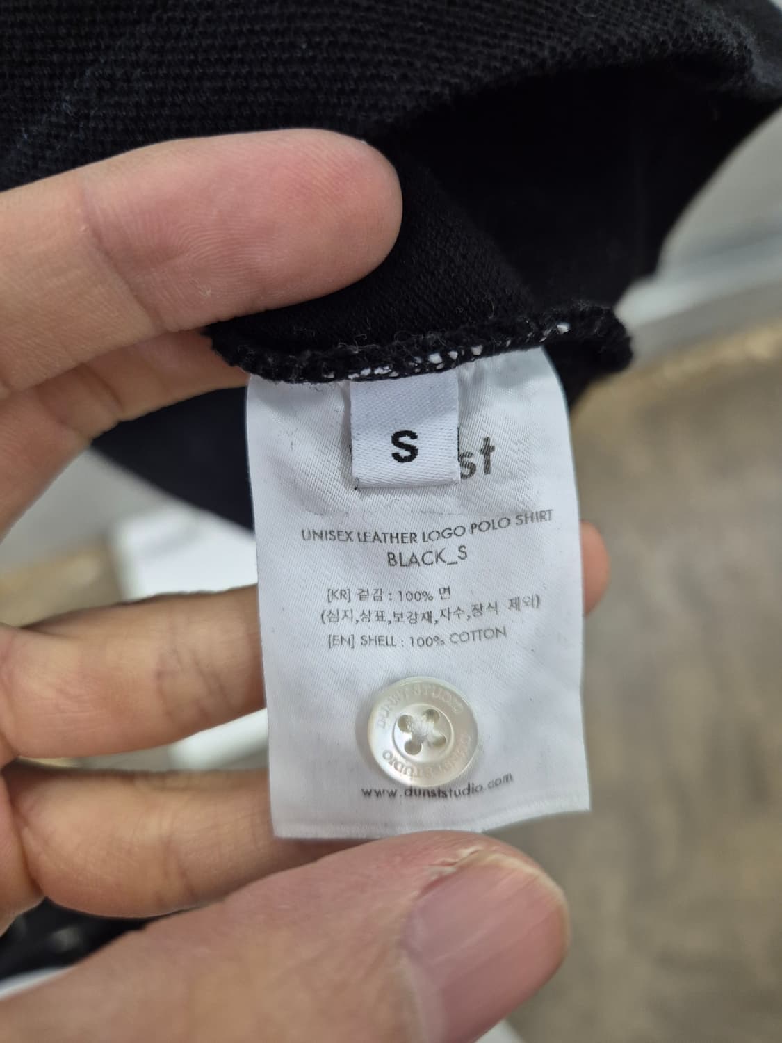 Dunst 던스트 블랙 폴로 티셔츠 S 상품이미지7