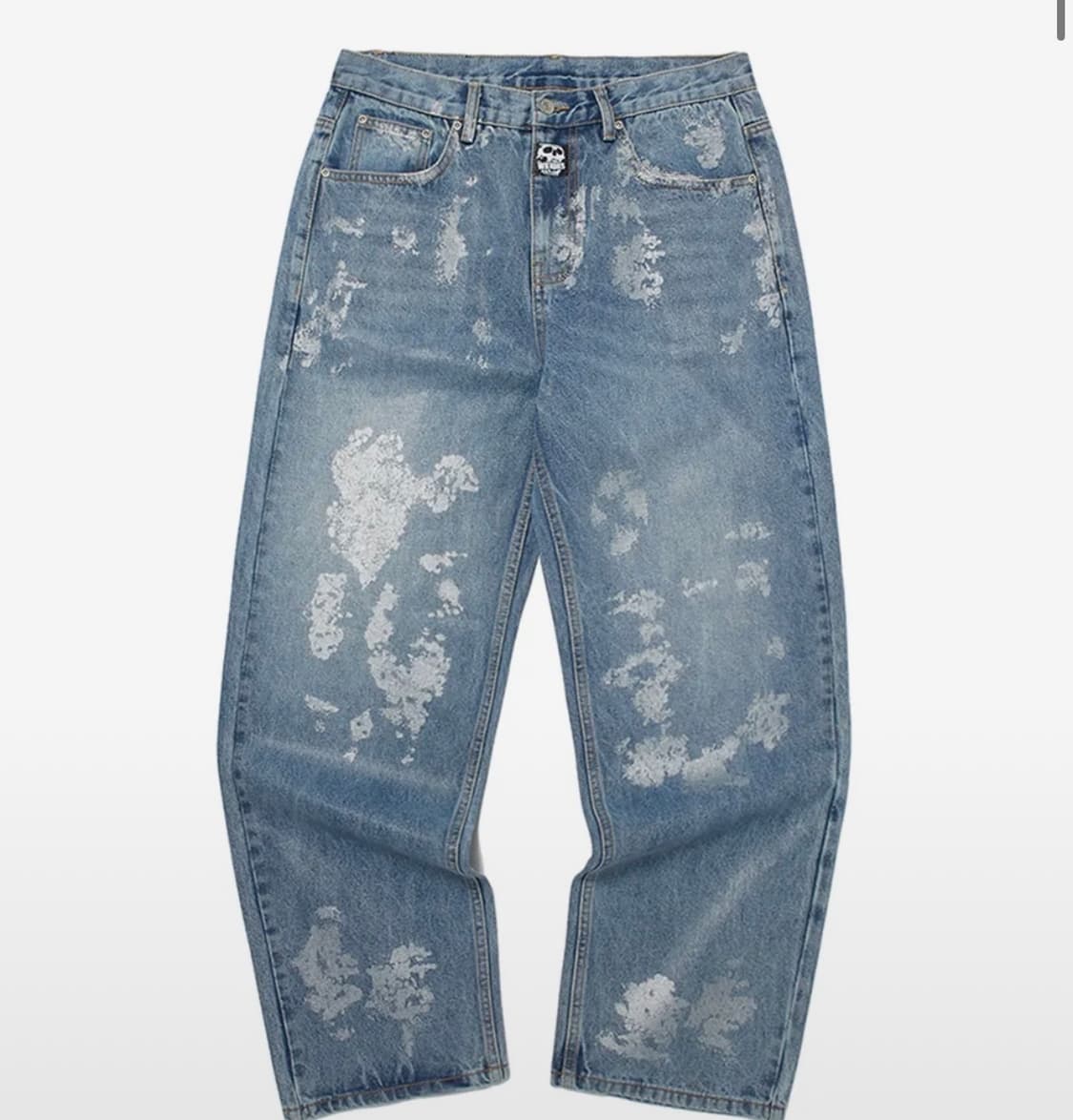 위캔더스 스컬 데님 팬츠 M 상품이미지1