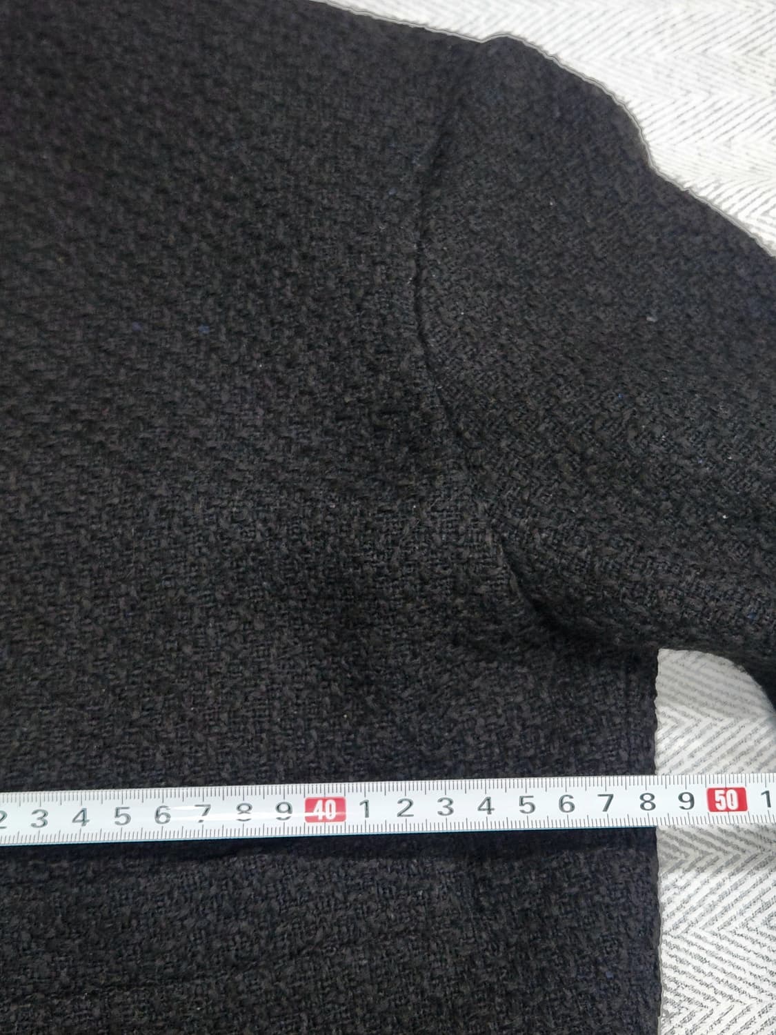 [F] 에비뉴 블랙 트위드 크롭 자켓 여성 프리사이즈 하객룩 상품이미지7