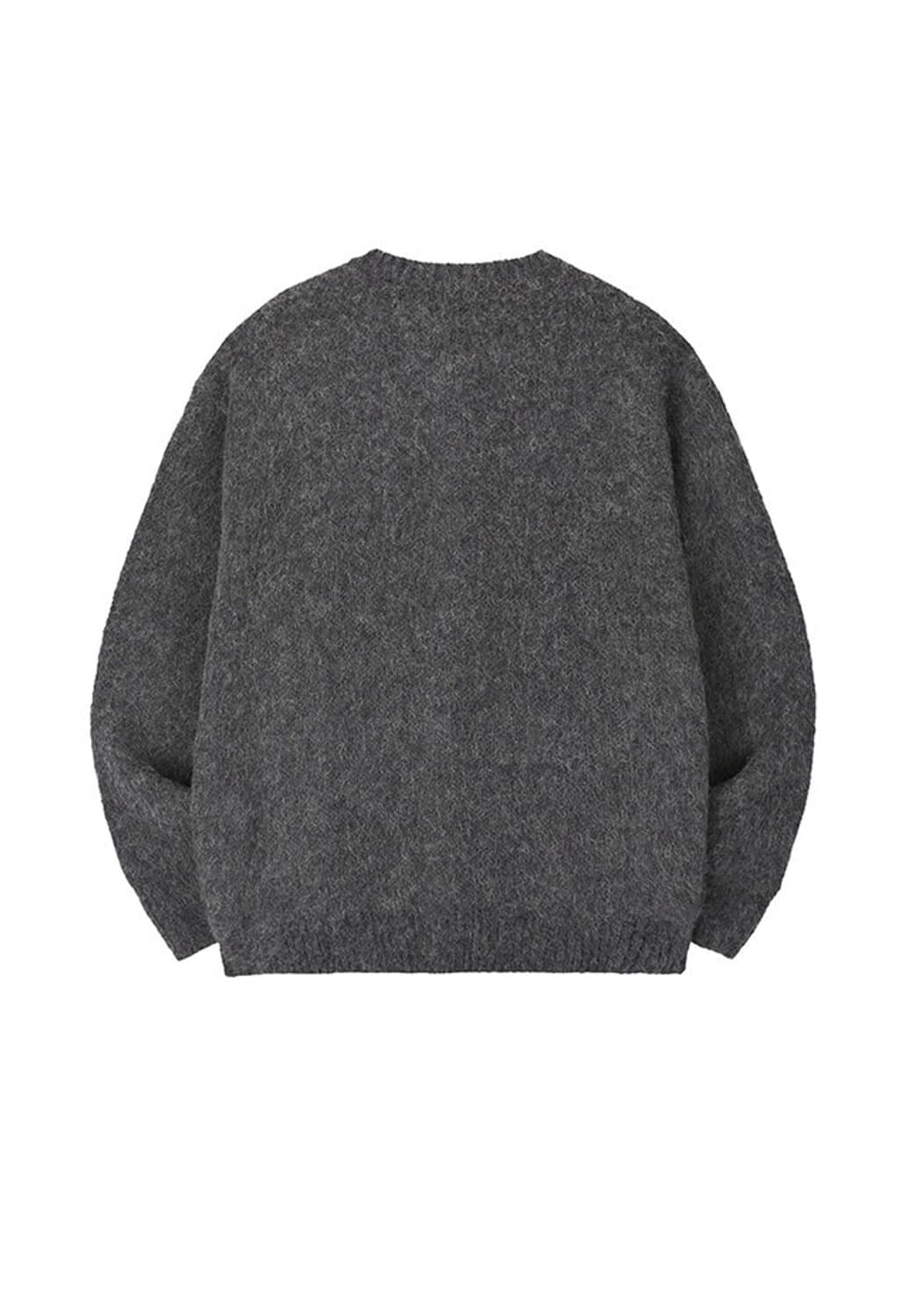 art if acts - 모헤어 라운드넥 가디건 챠콜 상품이미지2