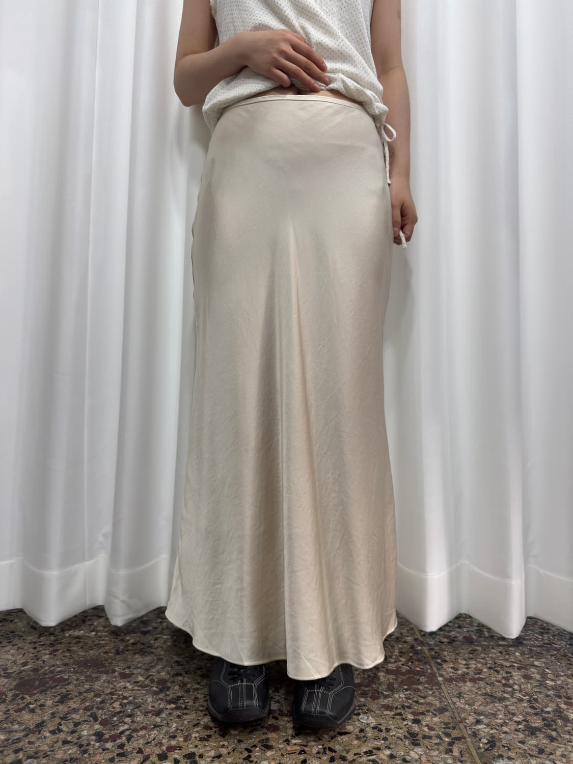glossy maxi skirt 상품이미지4