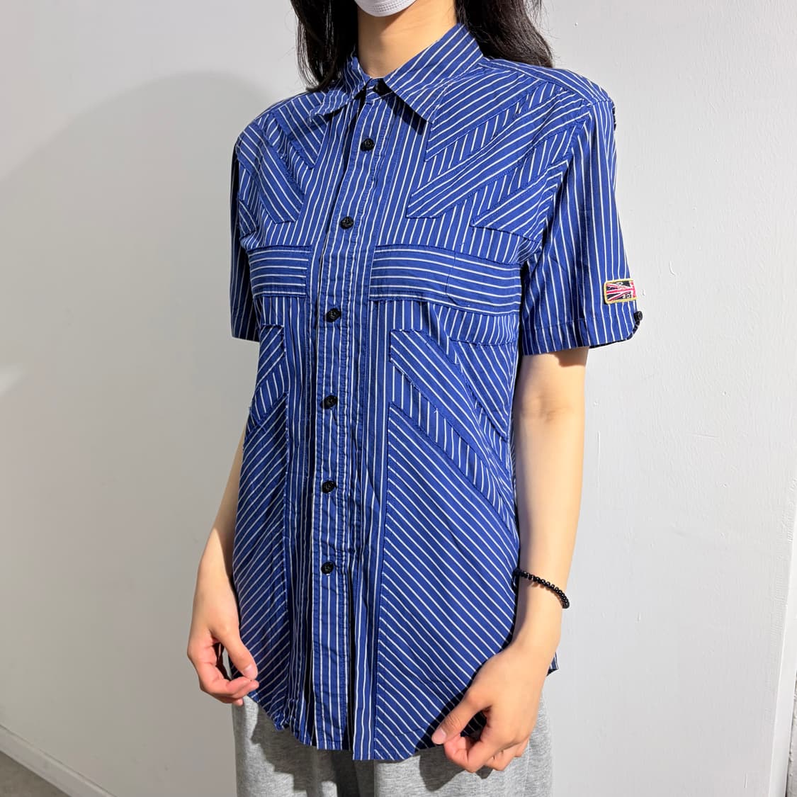 Ben Sherman X BOYCOTT 유니언잭 패치 펑크 반팔셔츠 상품이미지1