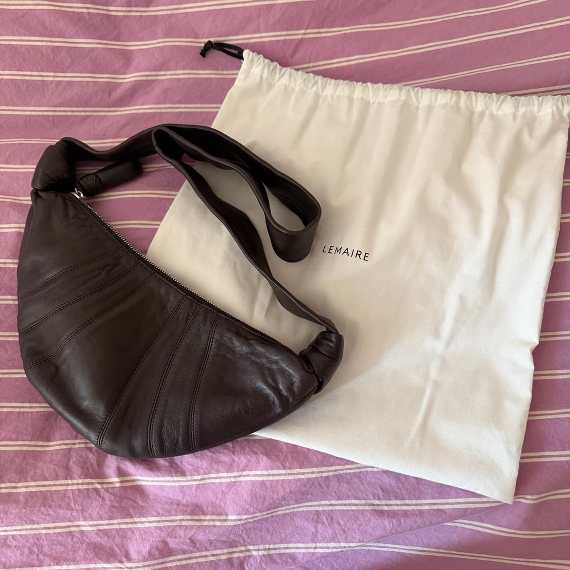 르메르 크루아상 백 스몰 양가죽 다크초코 상품이미지2