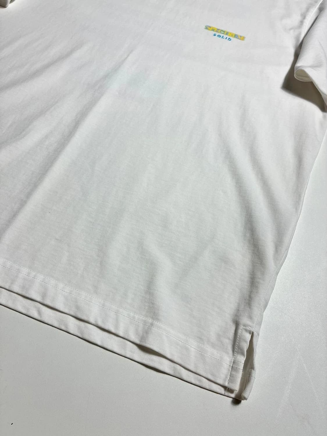 솔리드옴므 22SS 스펙트럼 화이트 반팔 티셔츠 R1658 상품이미지6