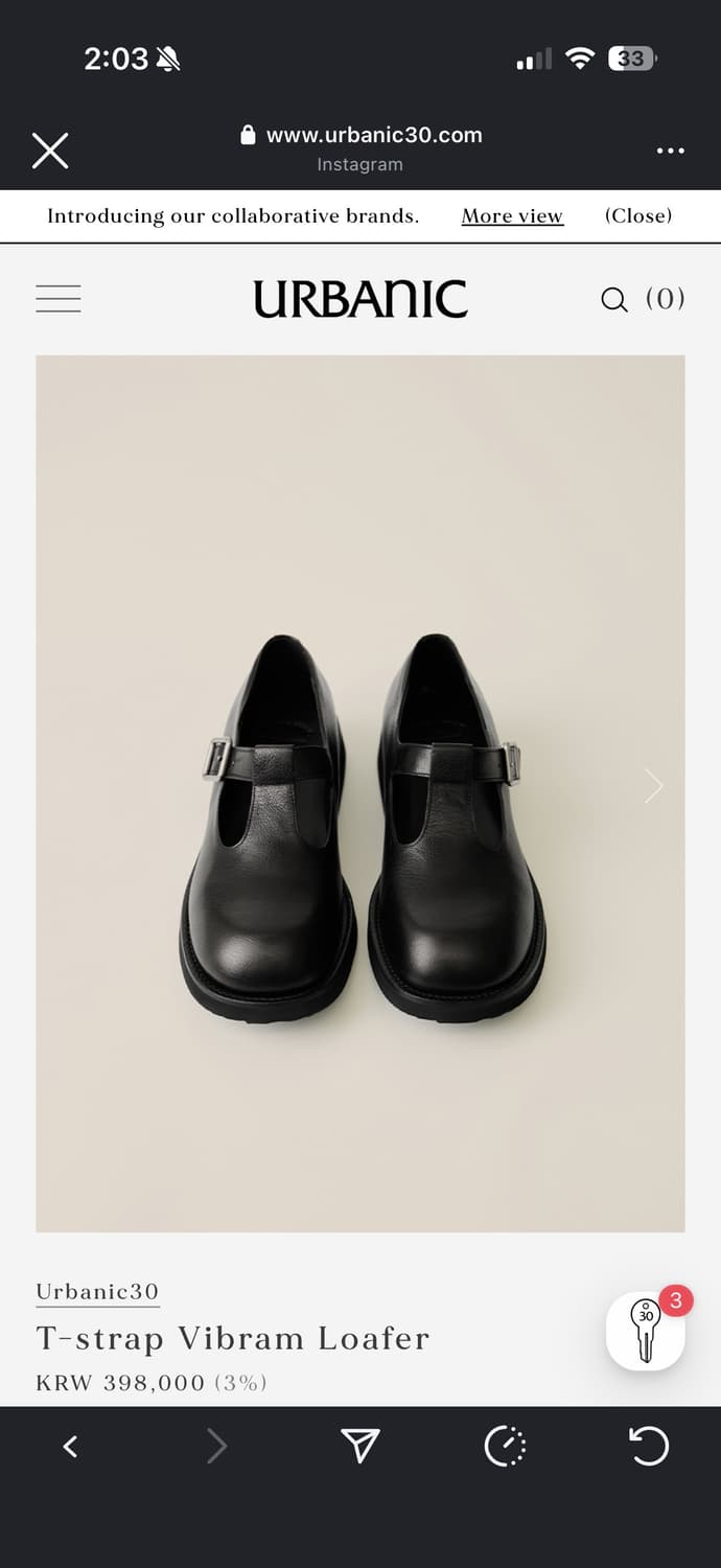 [1회 잠깐 착용] 얼바닉30 티스트랩 비브람 로퍼 상품이미지3