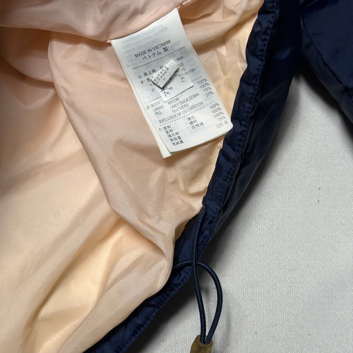 XL 나이키 유벤투스 네이비 구스다운 패딩 상품이미지5