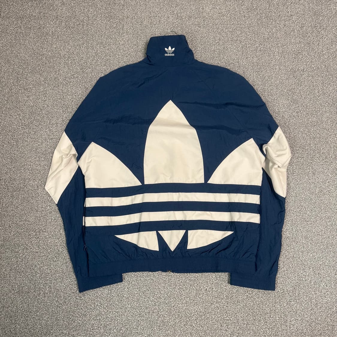 아디다스 빅 트레포일 파이어버드 바람막이 블루 2XL 윈드브레이커 상품이미지2