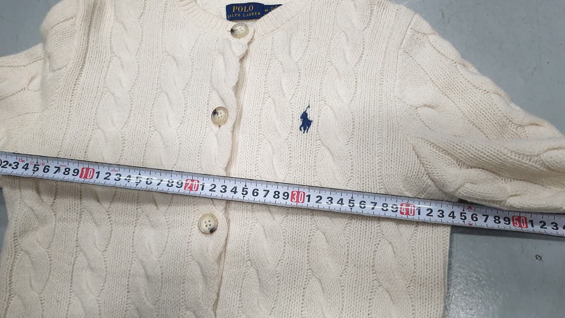 폴로 랄프로렌 케이블 니트 가디건 M 상품이미지7