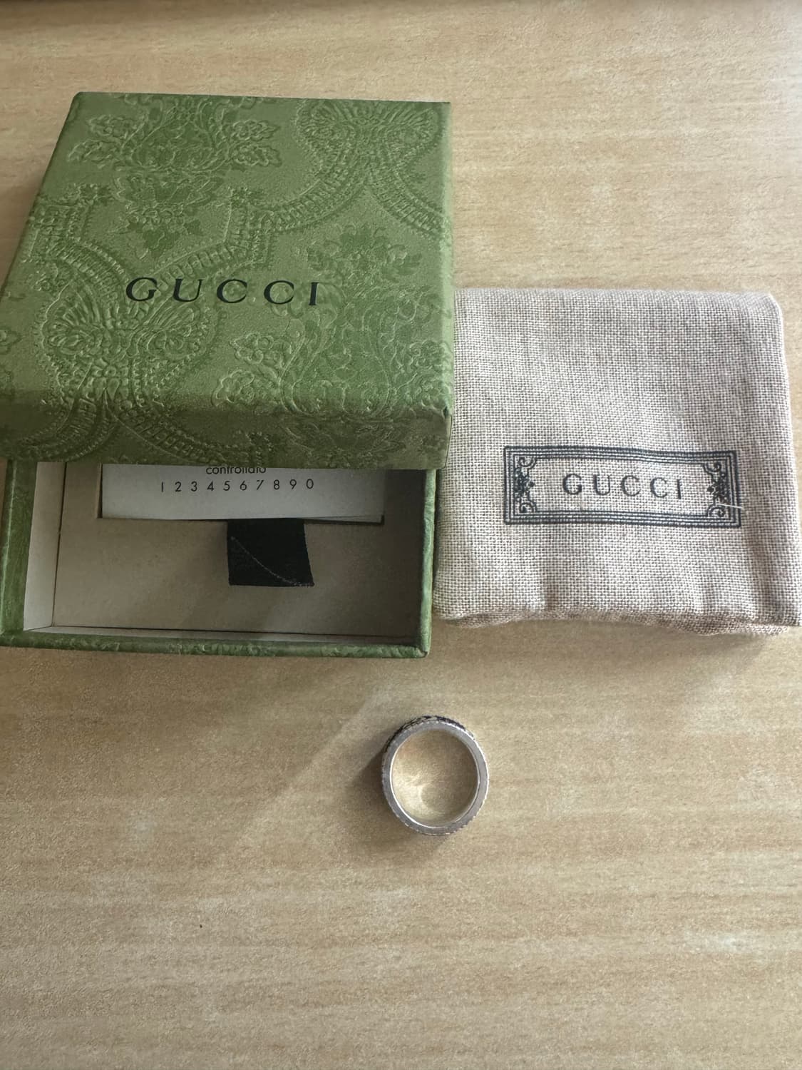 구찌 더블 G 링 실버 15호 상품이미지3