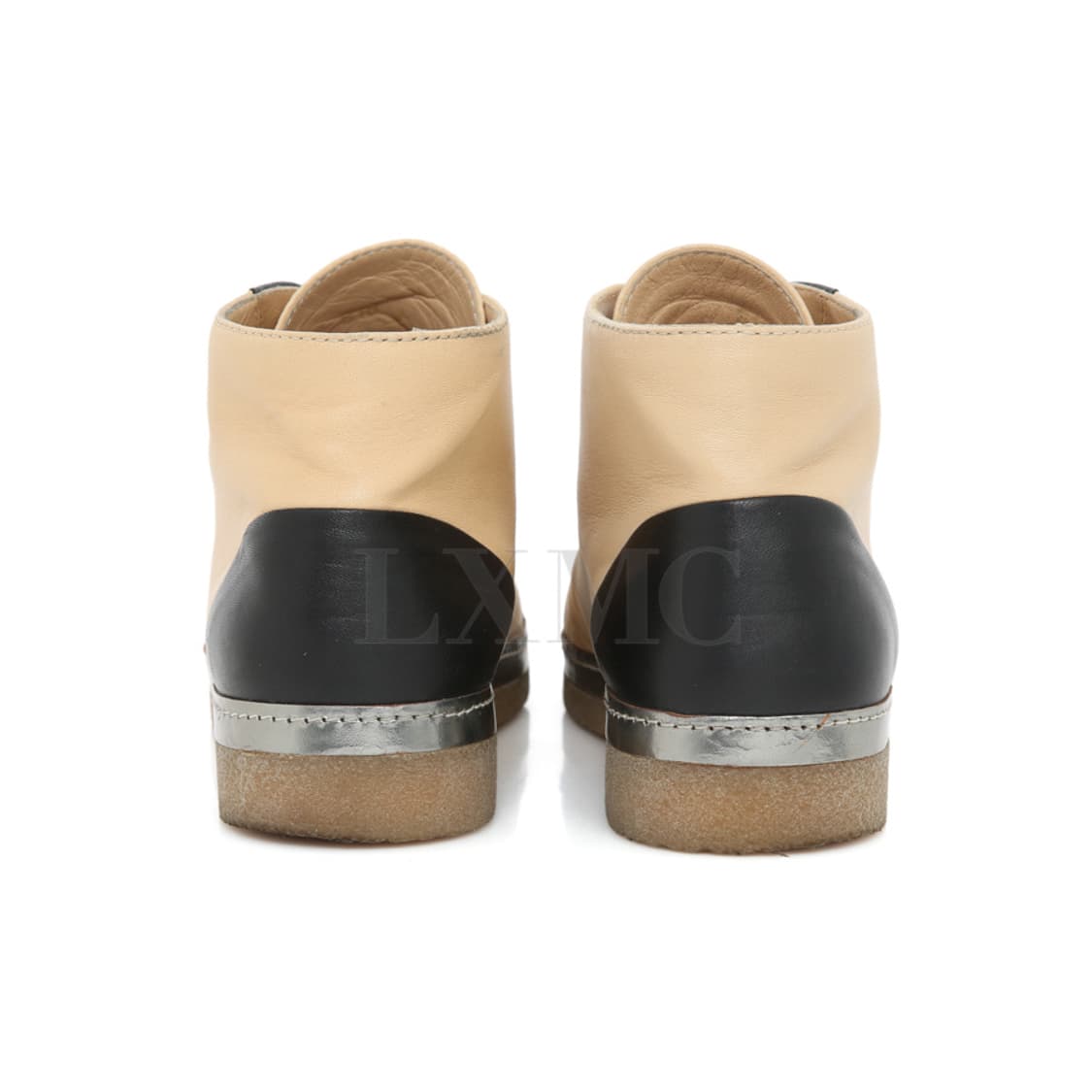 샤넬 블랙 베이지 슈즈 코코마크 깜봉 앵클부츠 G30362 상품이미지5