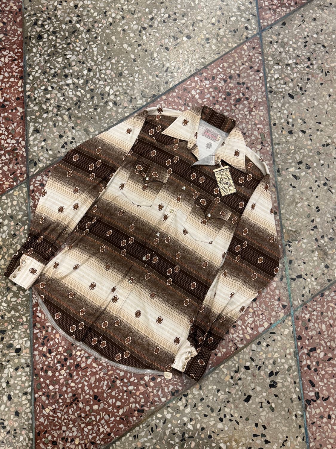 60s HbarC 웨스턴셔츠 (M) 상품이미지2