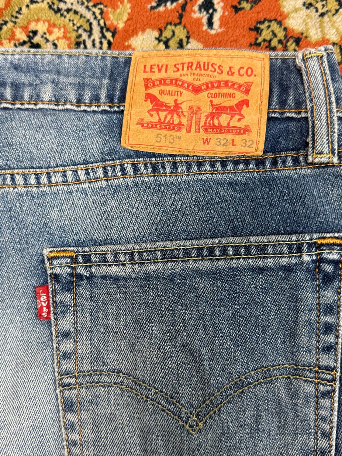 리바이스 513 슬림스트레이트 데님팬츠 32x32  상품이미지3