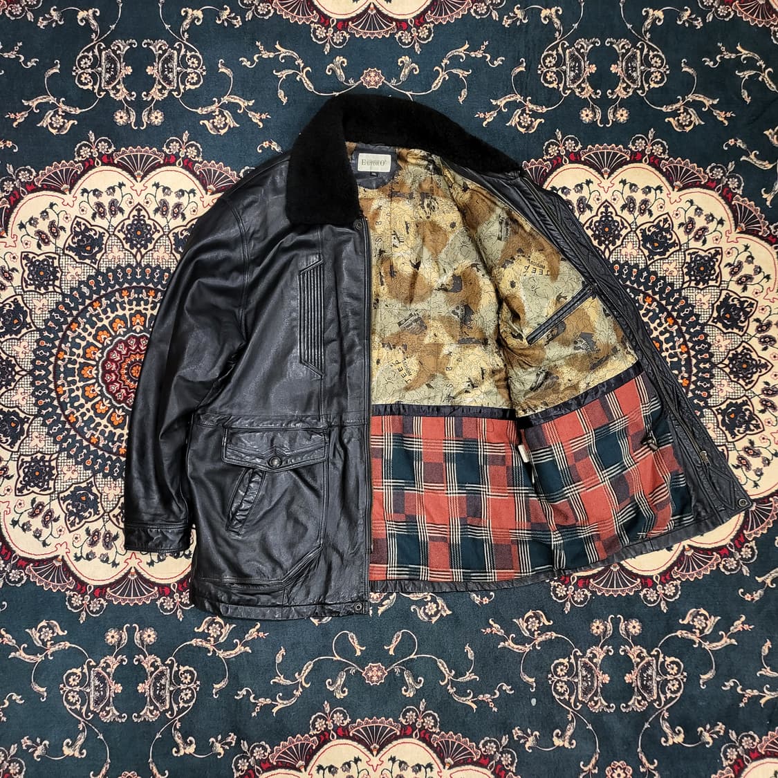 ELTORO 레더 롱 자켓 (XXL) 상품이미지9