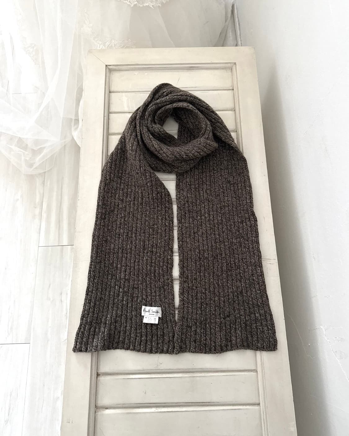 Paul smith mute brown wool muffler  상품이미지1
