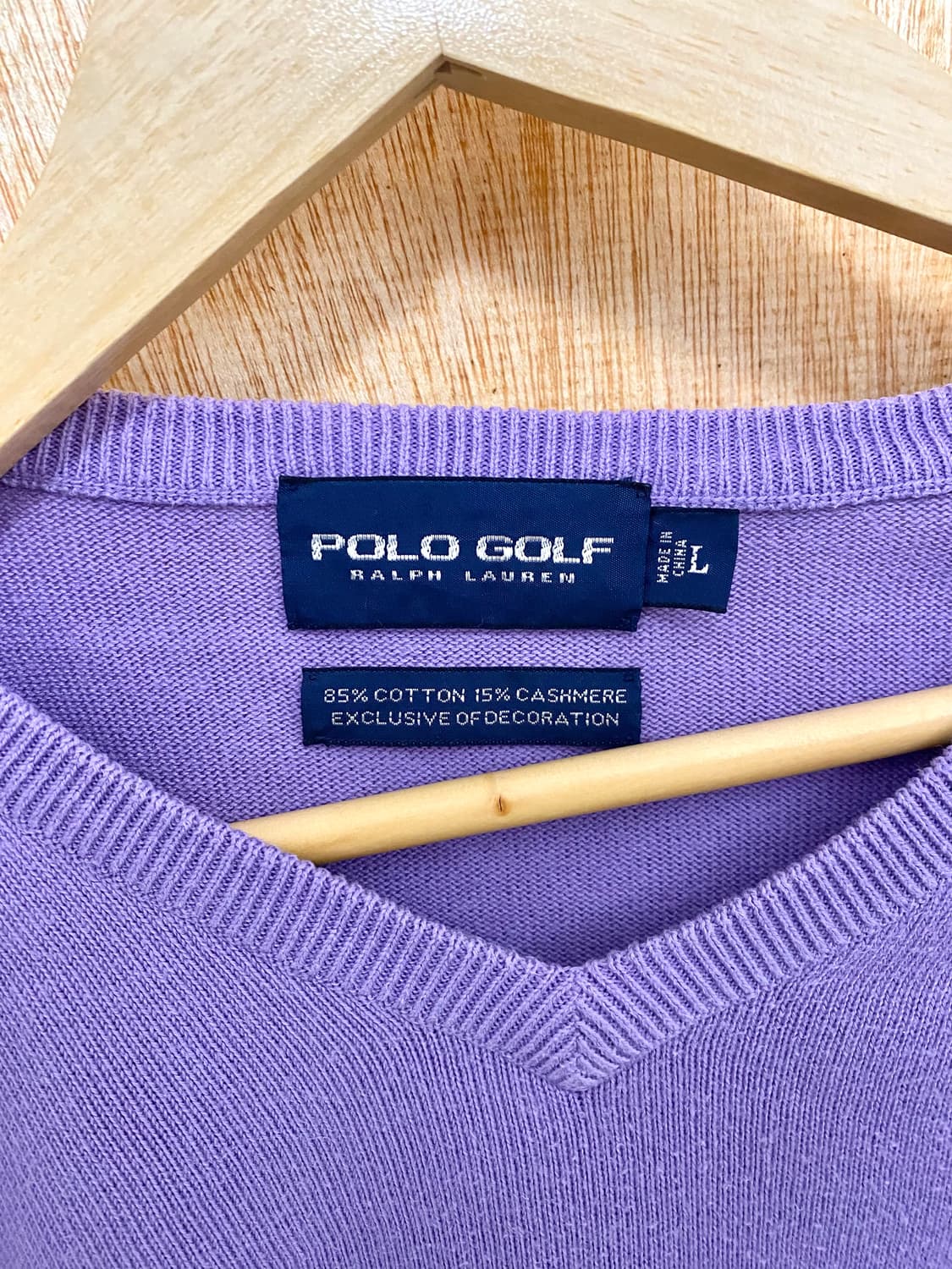 POLO GOLF cashmere blend v-neck knit 상품이미지5