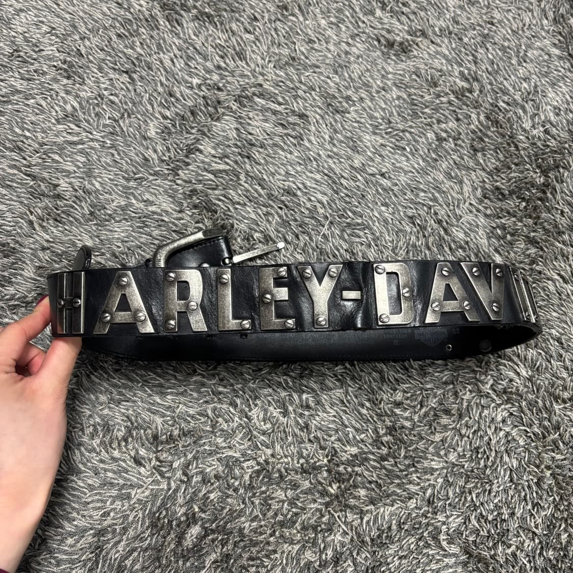 Harley Davidson Leather Belt 할리데이비슨 레더벨트 상품이미지2