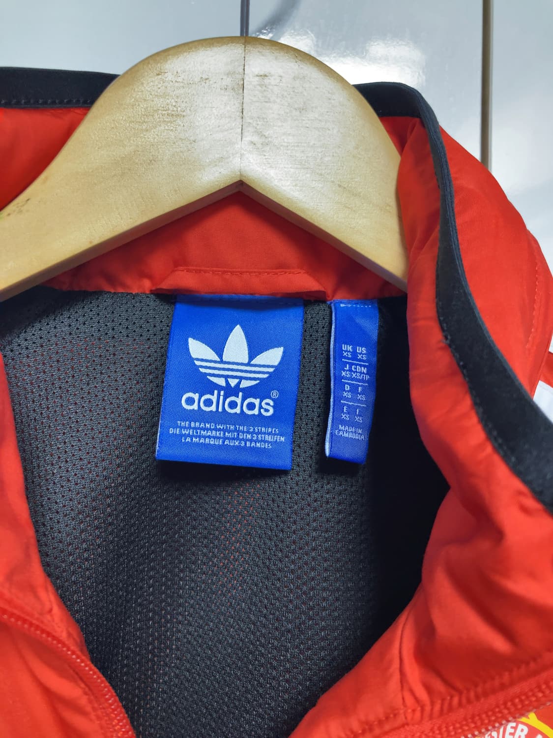 아디다스 맨유 레드 블랙 져지 바람막이 집업 자켓 상품이미지3