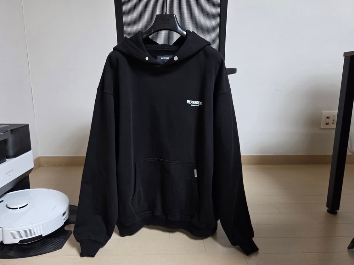 [정품] 리프리젠트 오너스클럽 블랙 남성 후드티셔츠 XL (105)  상품이미지1