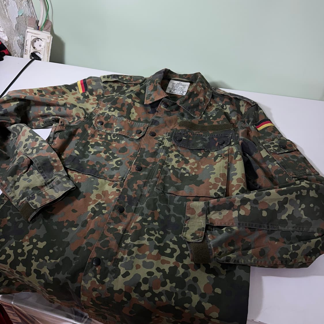 M 95-100 Germany 밀리터리 유틸리티 군용 야상셔츠 상품이미지2