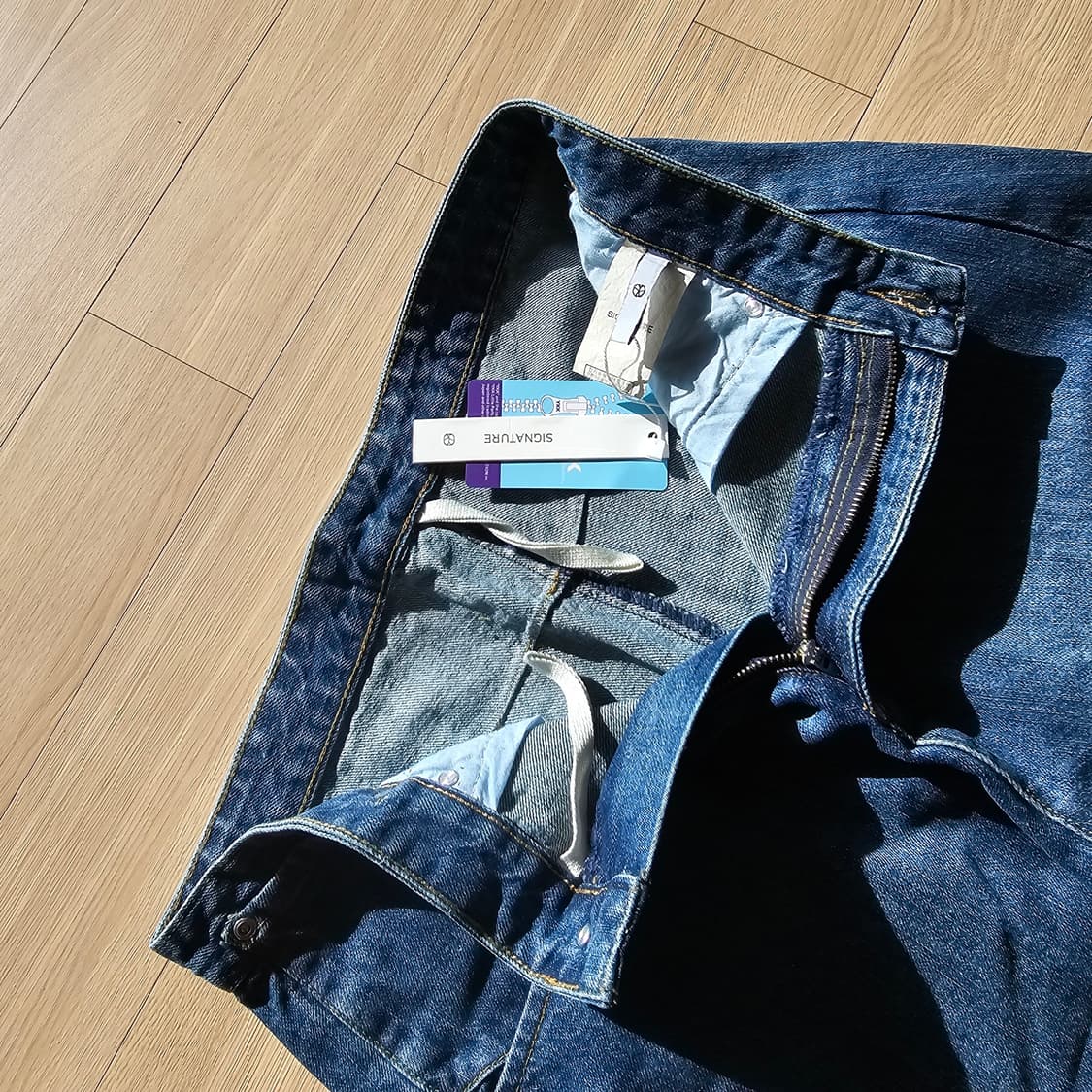 L 새제품) 시그니처 커브드 엔진 데님 팬츠 청바지 인디고블루 31 32 상품이미지4