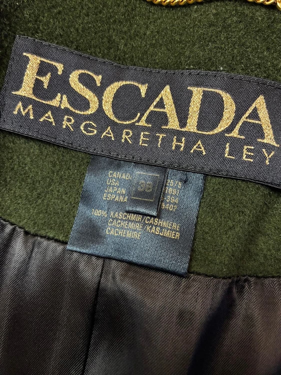 에스까다 00s 100% 캐시미어 더블 롱 코트 PN5444 상품이미지7