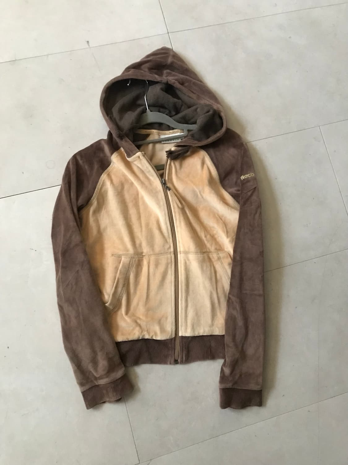 리복 브라운 나그랑 벨벳 후드집업 상품이미지8