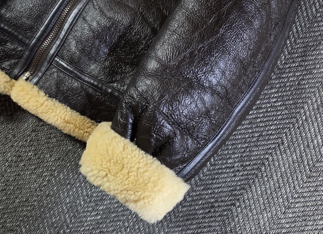 B-3 미공군 플라이트 리얼 레더 무스탕 자켓 상품이미지6