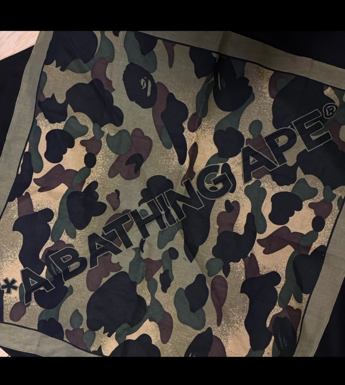 공용가능) 일본 잡지부록안) 베이프 A BATHING APE 카모 반다나 상품이미지1