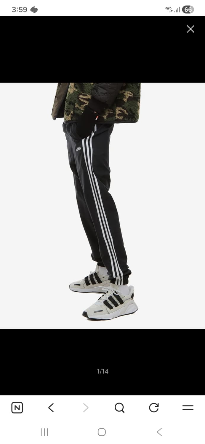 아디다스 3선 트레이닝 바지 윈드팬츠 L(29~30) 상품이미지3