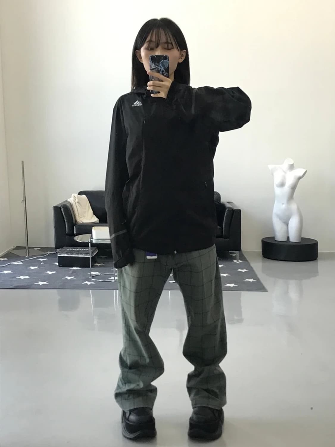 아디다스 고프코어 블랙 바람막이 상품이미지1
