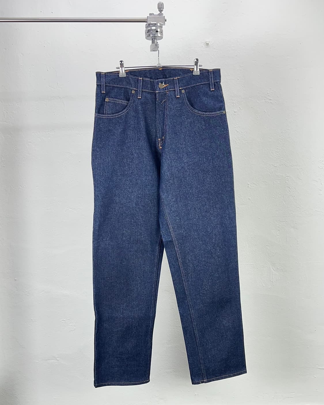 프리즌 블루스 유틸리티 스티치 워크 데님 와이드 팬츠 상품이미지1