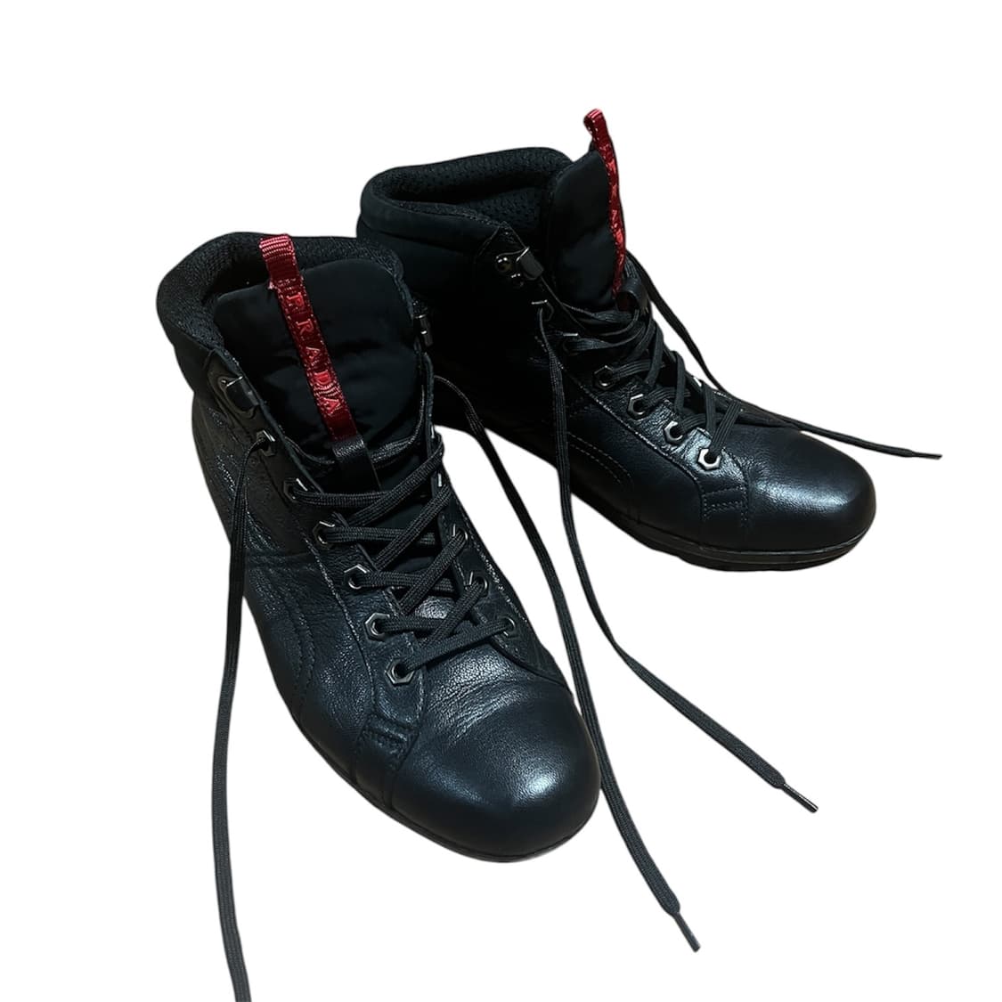 PRADA 레드텝  하이킹 하이탑 슈즈  상품이미지1