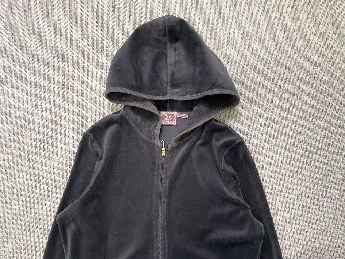 빈티지 juicy couture 쥬시 꾸뛰르 벨루어 후드 집업 상품이미지7