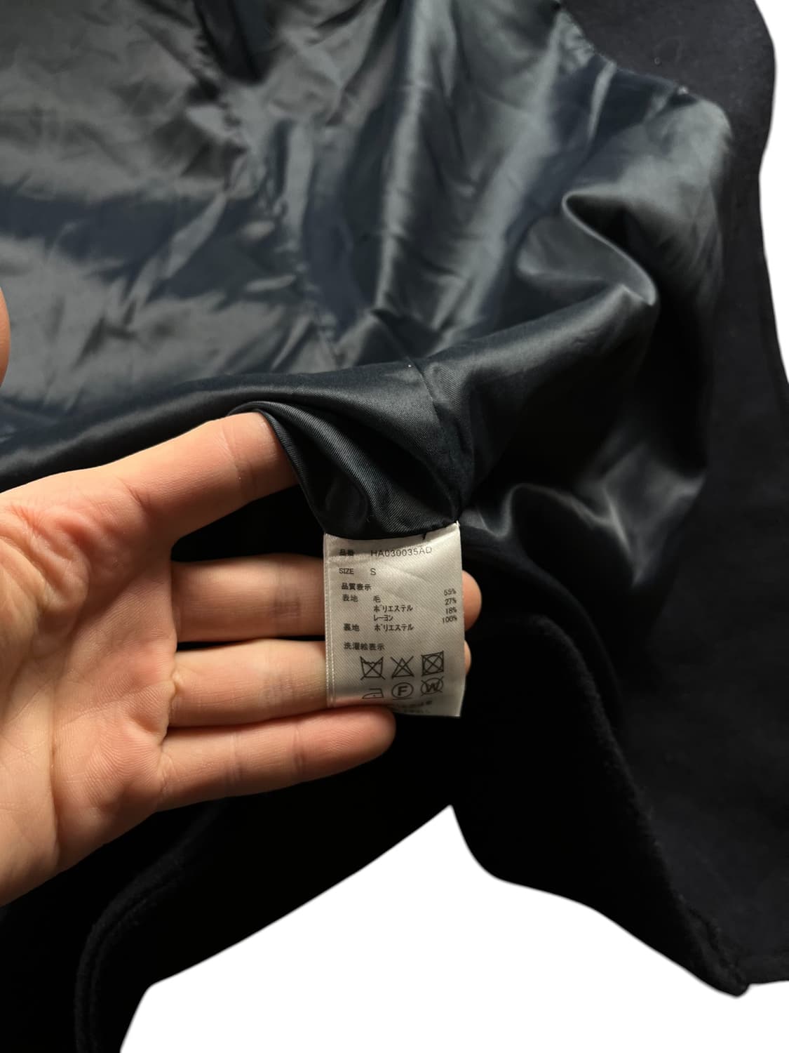  HARE 다크 네이비 후드 코트  상품이미지5