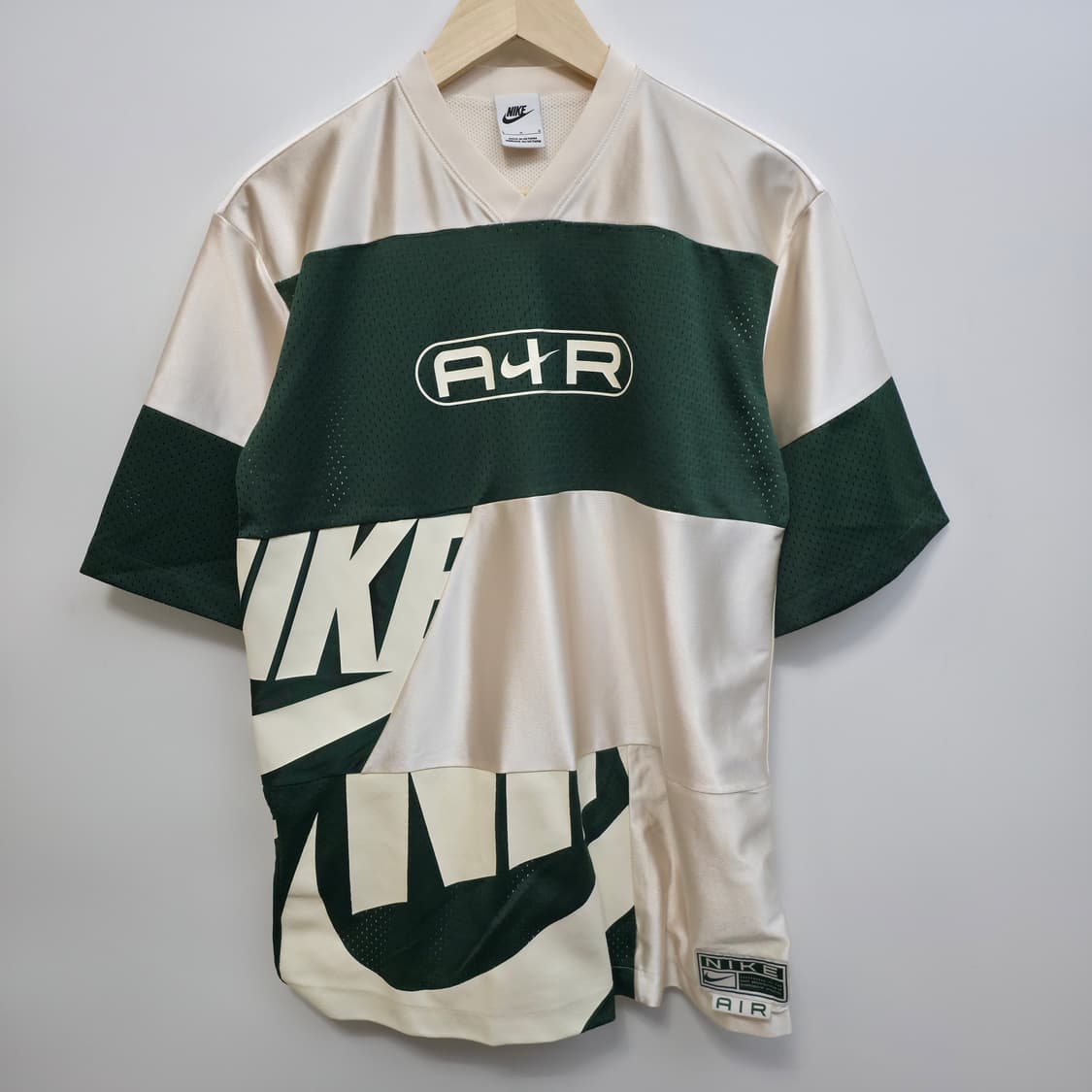 [L] 나이키 AIR 반팔 메쉬 티셔츠 그린/화이트 상품이미지1