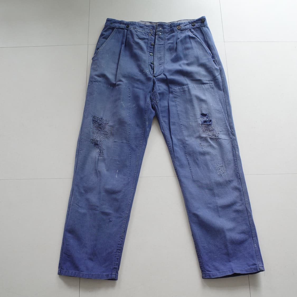 80s 프랑스 빈티지 사시코 리페어 워크팬츠 34 상품이미지1