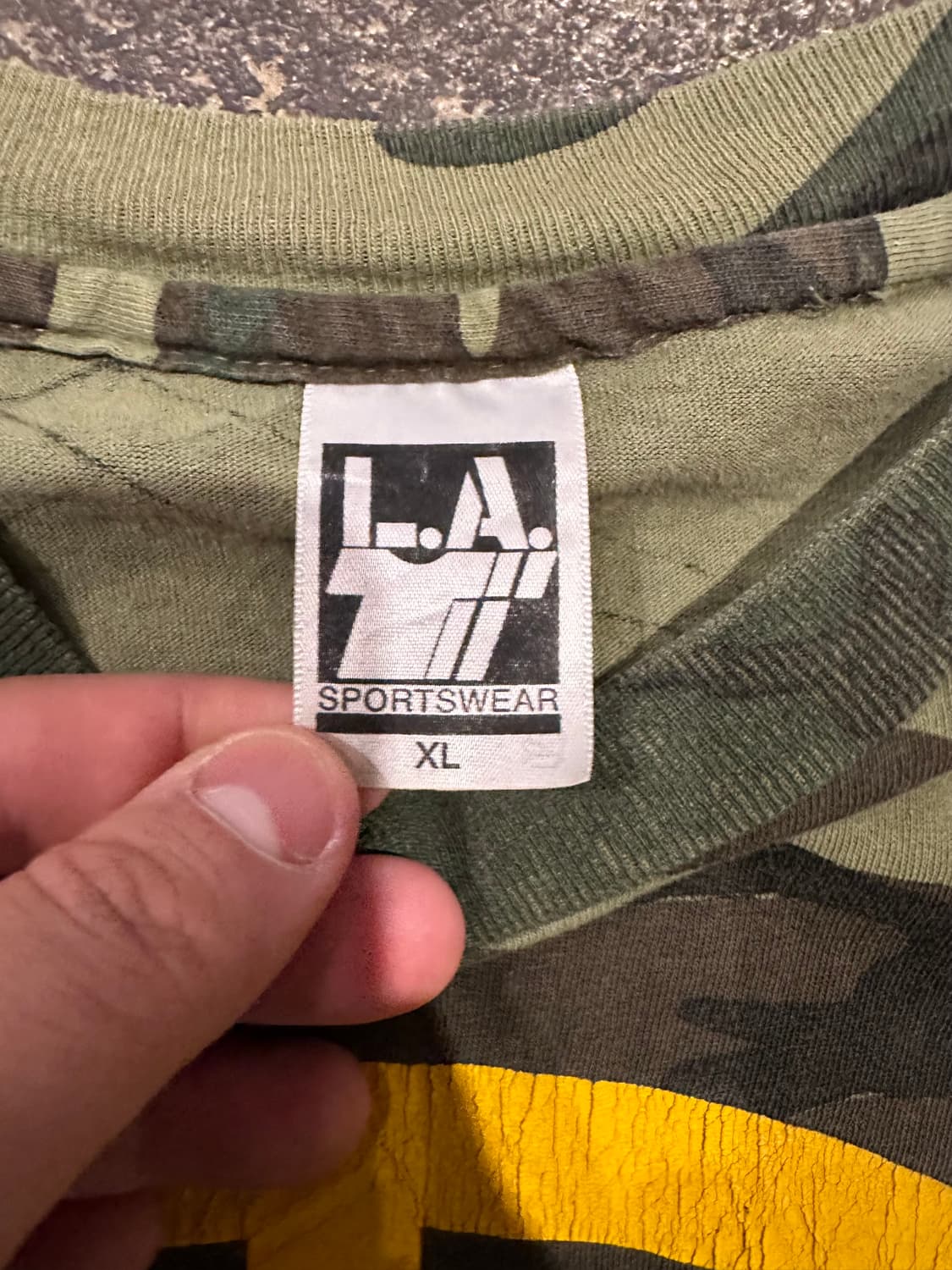 빈티지 90s 우드랜드 카모 티셔츠  상품이미지4